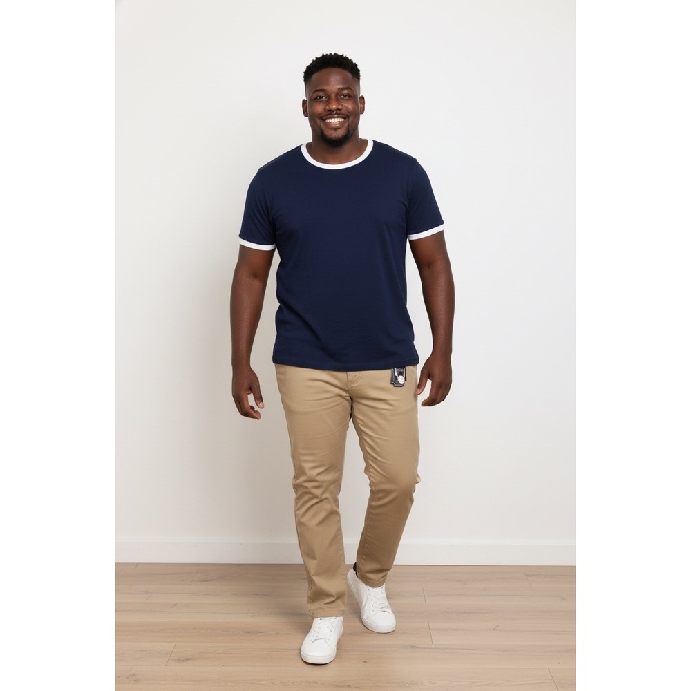 GALAXY By HARVIC‎ Mens Khaki Flex Stretch Chino Pants, Size 32x30, NWT